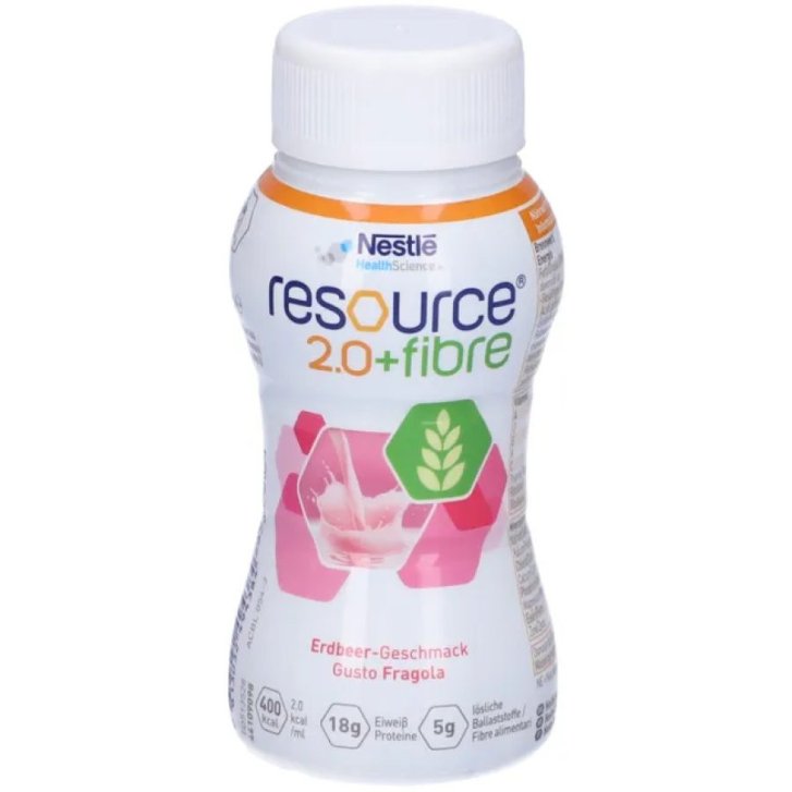 Resource 2.0 Fibre Fragola Alimento Medico Speciale Ipercalorico 200ml - Nestlé