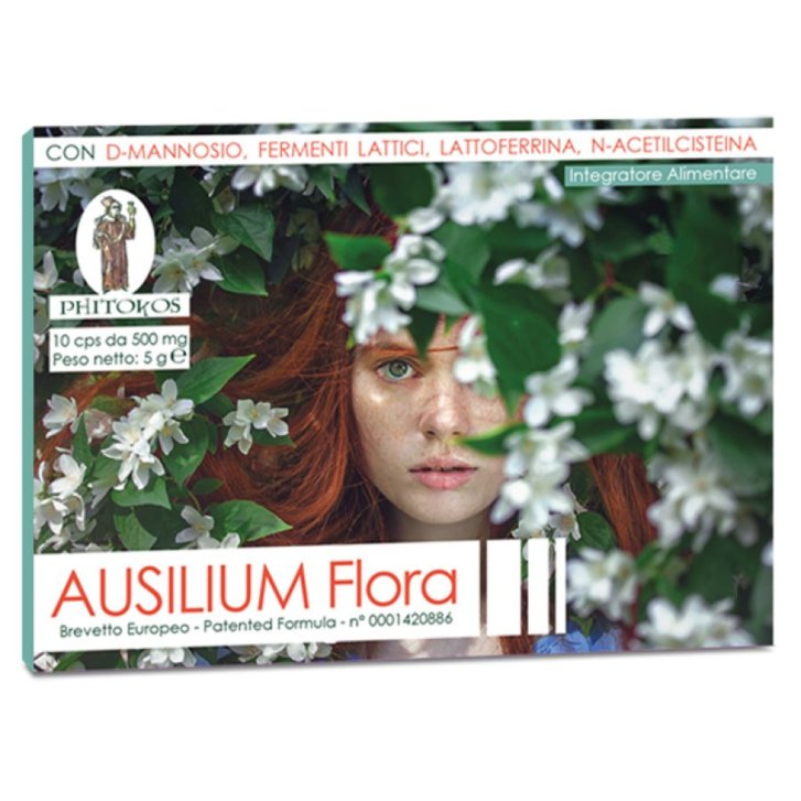 Ausilium Flora Integratore Probiotico Equilibrio Flora Intestinale 10 Capsule - Ausilium