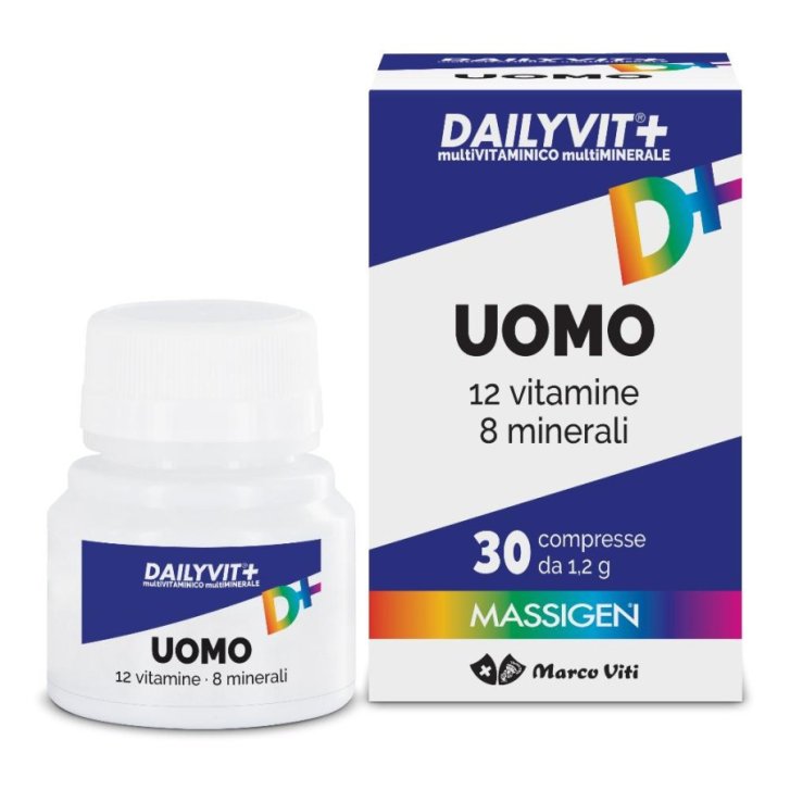 Dailyvit+ Uomo Integratore Multivitaminico e Multiminerale 30 Compresse - Dailyvit Dailyvit+ Uomo Integratore Multivitaminico e Multiminerale 30 Compresse - Dailyvit