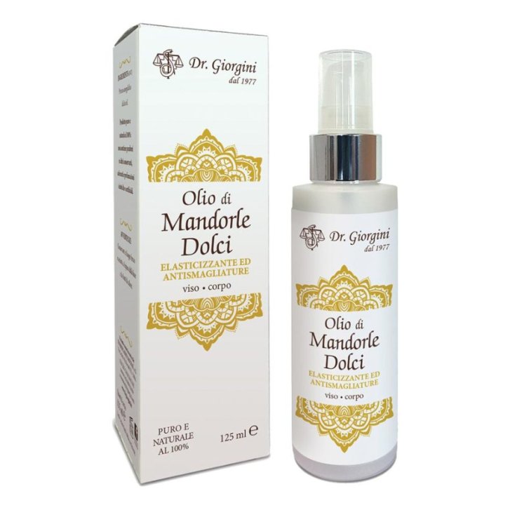 Olio di Mandorle Dolci Puro Naturale per Viso e Corpo 125ml - Giorgini