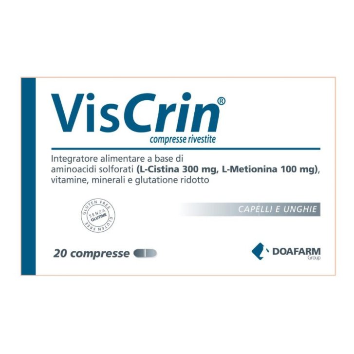 Viscrin Integratore per Capelli e Unghie 20 Compresse - Doafarm Group