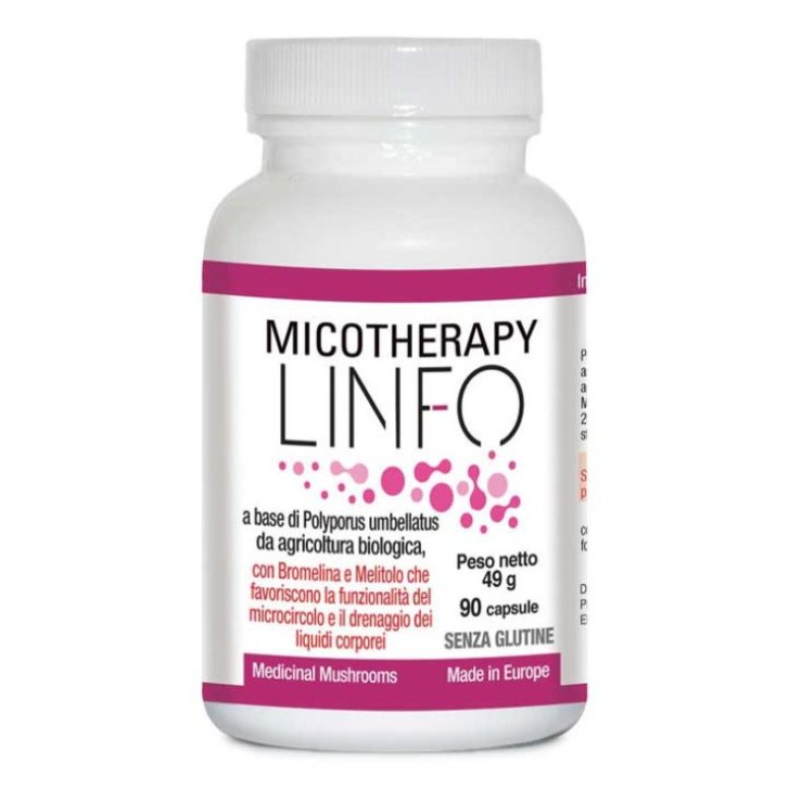Micotherapy Linfo Integratore Microcircolo e Drenaggio Liquidi 90 Capsule - AVD Reform