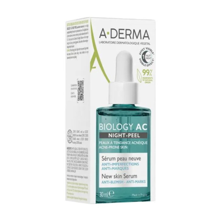Biology AC Siero Notte Anti-imperfezioni 30ml - A-Derma