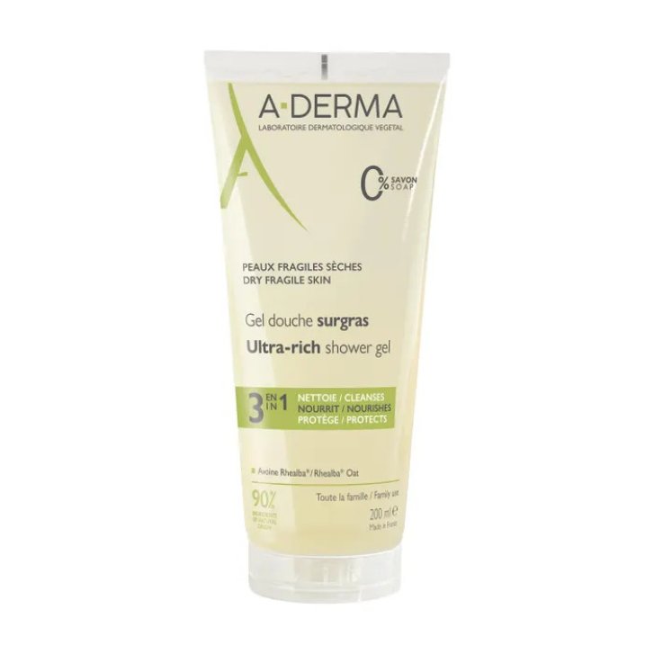 Gel Doccia Surgras A-Derma Les Indispensables 200ml - A-Derma