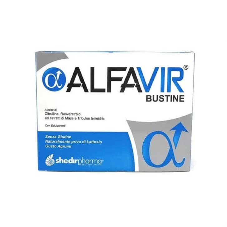 Alfavir Integratore Alimentare con Citrullina, Maca e Tribulus - 20 Bustine - Shedir Alfavir Integratore Alimentare con Citrullina, Maca e Tribulus - 20 Bustine - Shedir
