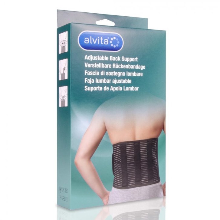 Fascia Lombare Alvita di Sostegno Regolabile Taglia 3 (120-140 cm) - Alvita