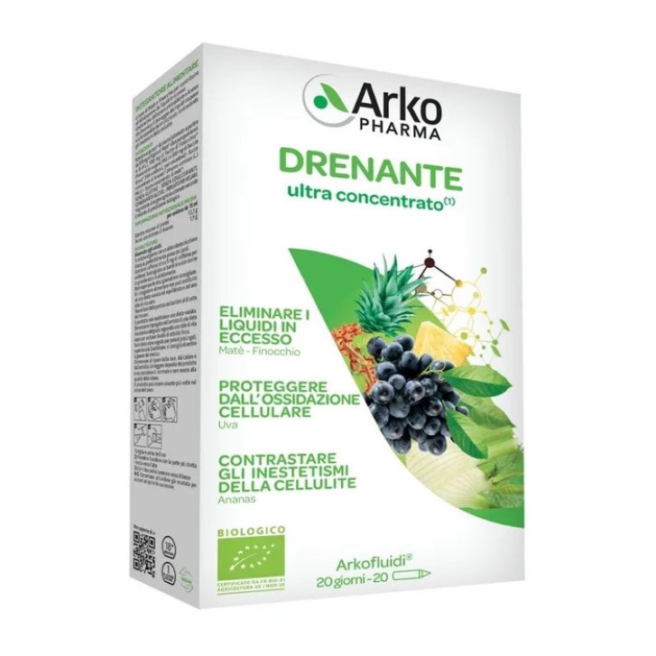 Arkofluidi Drenante Bio Integratore Liquido 20 Fiale - Arkopharma