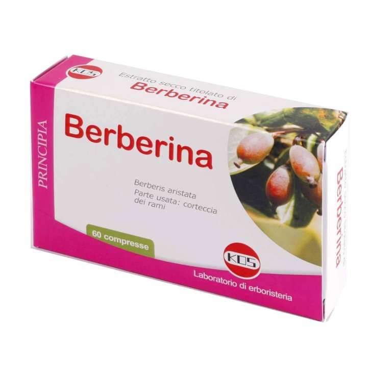 Berberina Integratore Funzione Cardiovascolare Epatica e Digestiva 60 Compresse - KOS