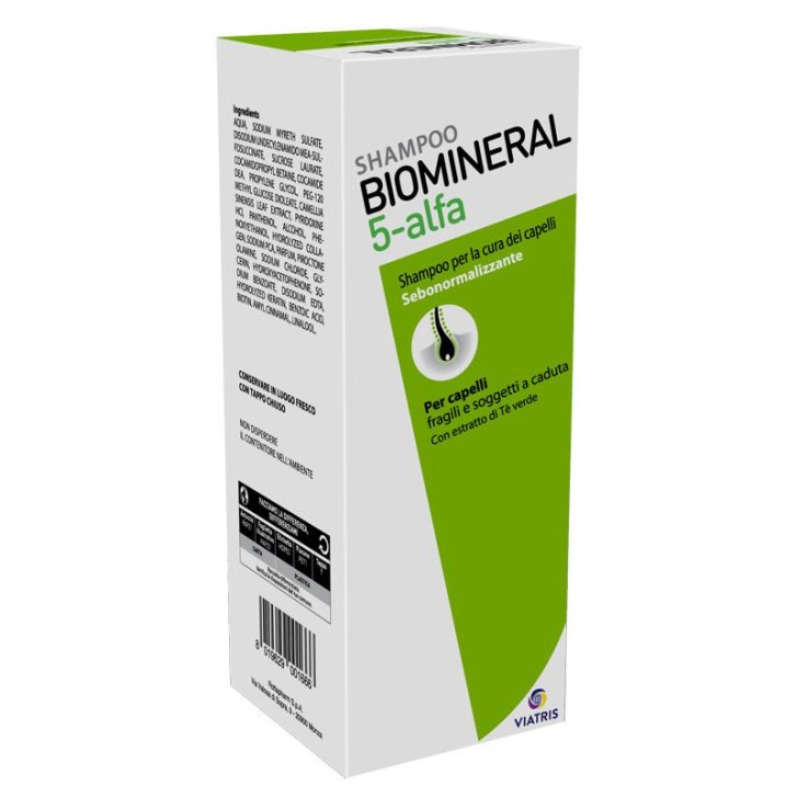 Biomineral 5 Alfa Shampoo Sebonormalizzante per Capelli Grassi 200ml - Biomineral