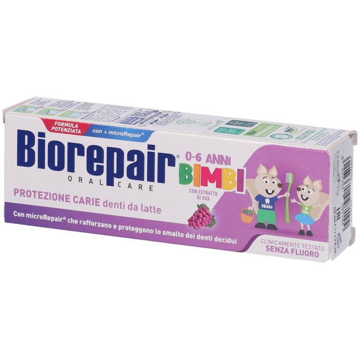 Biorepair Kids Dentifricio Uva Protezione Carie 0-6 Anni 50ml - Biorepair Biorepair Kids Dentifricio Uva Protezione Carie 0-6 Anni 50ml - Biorepair