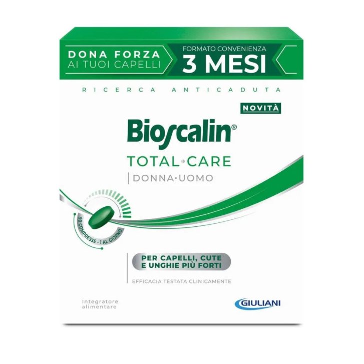 Bioscalin Total Care Integratore per Capelli, Unghie e Pelle 90 Compresse - Bioscalin