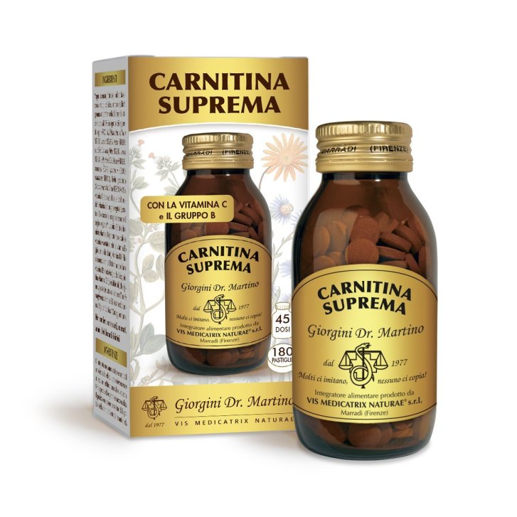 Carnitina Suprema Integratore Supporto Energetico 180 Pastiglie - Giorgini