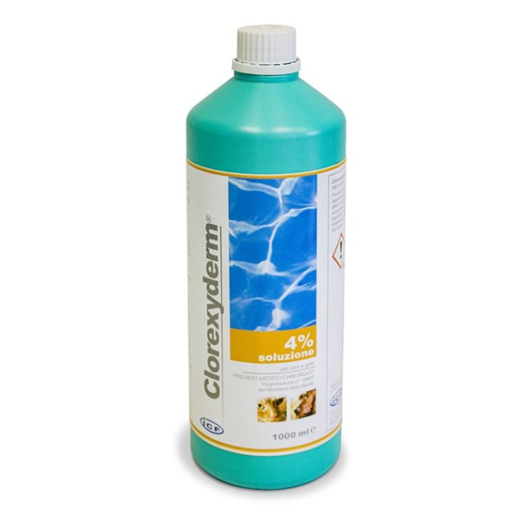 Clorexyderm Soluzione 4% Disinfettante per Cani e Gatti 1000ml - Nextmune