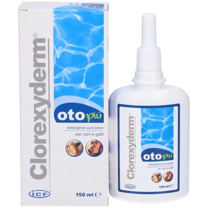 Clorexyderm Oto Più Detergente Auricolare Cani e Gatti 150 ml - ICF