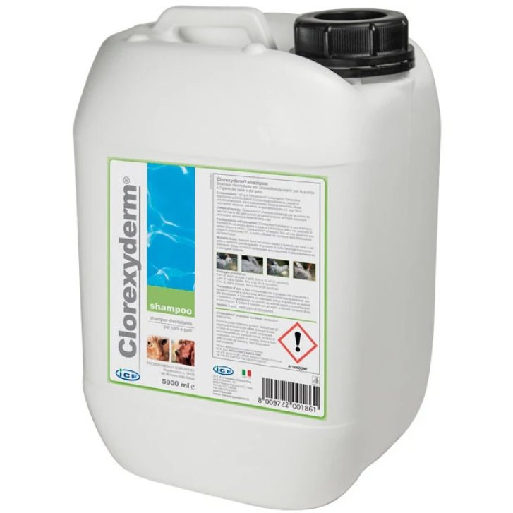 Clorexyderm Shampoo Disinfettante 5L per Cani e Gatti - I.C.F.