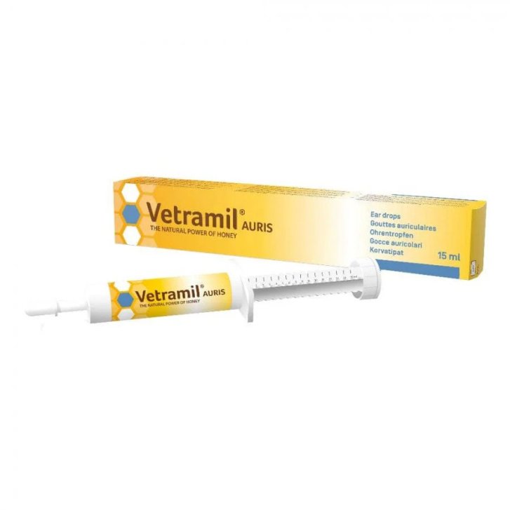 Vetramil Auris Gocce Auricolari Otite Infiammazioni Orecchio Cani Gatti 15ml - Vetramil Vetramil Auris Gocce Auricolari Otite Infiammazioni Orecchio Cani Gatti 15ml - Vetramil