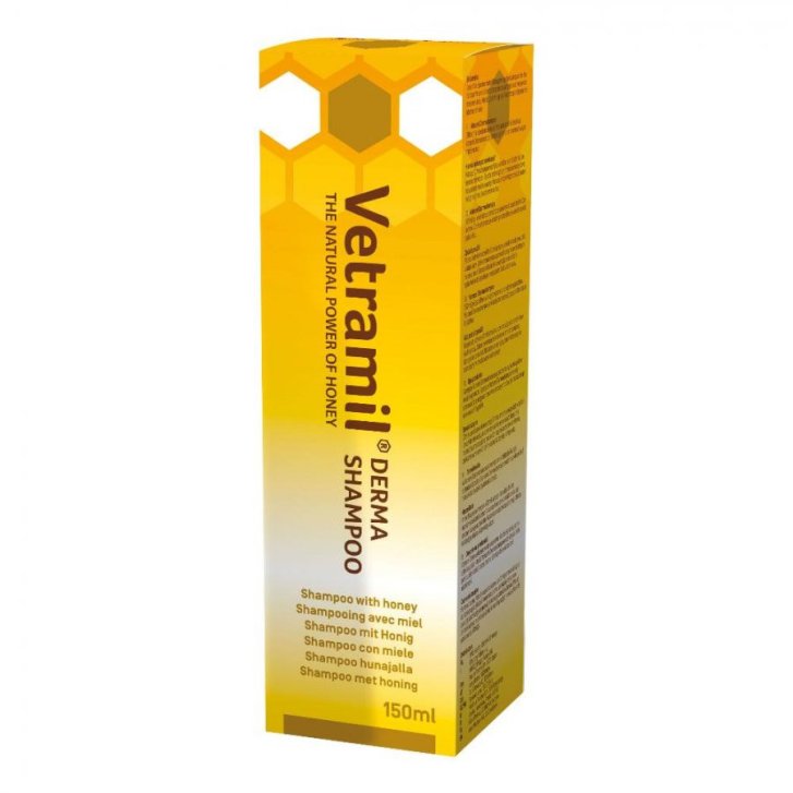 Vetramil Dermashampoo per Cani e Gatti al Miele Lenitivo Pelle Irritata 150ml - Vetramil Vetramil Dermashampoo per Cani e Gatti al Miele Lenitivo Pelle Irritata 150ml - Vetramil
