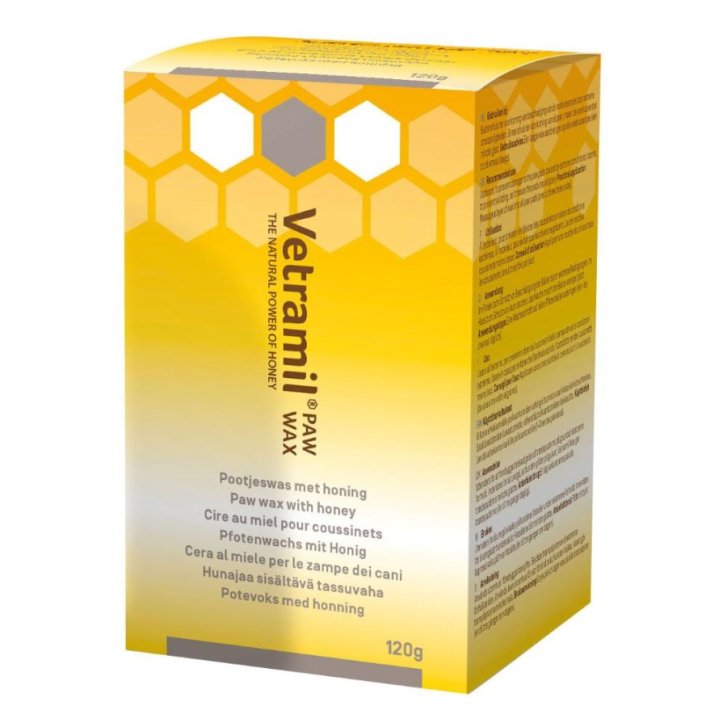 Vetramil Paw Wax Cera Cuscinetti Plantari al Miele per Cani e Gatti 120g - Vetramil Vetramil Paw Wax Cera Cuscinetti Plantari al Miele per Cani e Gatti 120g - Vetramil