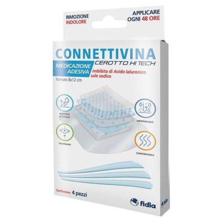 Connettivina Hi Tech Cerotto con Acido Ialuronico 10x10 cm - Fidia