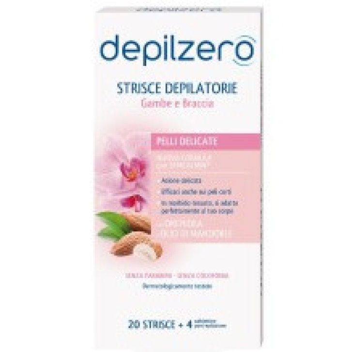 Depilzero Strisce Depilatorie Gambe e Braccia 20 Pezzi - Depilzero