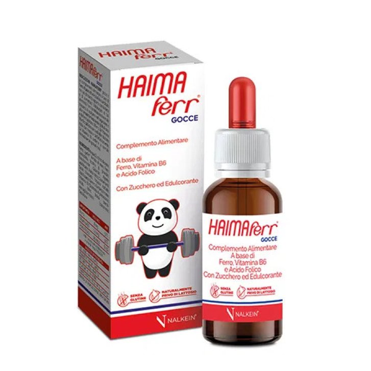 Haimaferr Integratore Ferro Vitamina B6 Acido Folico per Bambini Gocce 20ml - Nalkein Italia