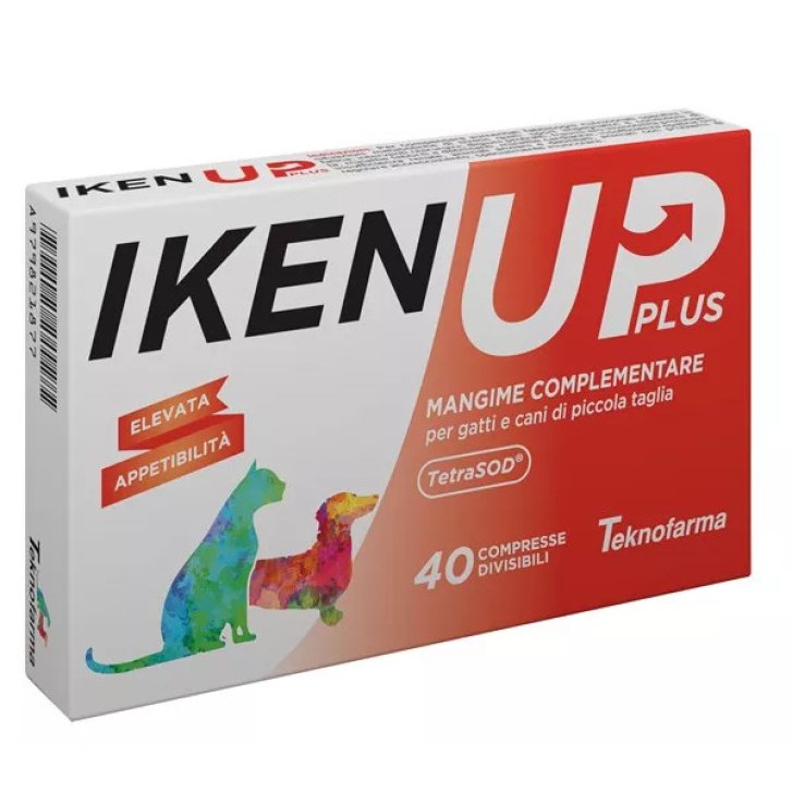 Iken Up Plus Mangime Complementare per Cani e Gatti 40 Compresse - Teknofarma Iken Up Plus Mangime Complementare per Cani e Gatti 40 Compresse - Teknofarma