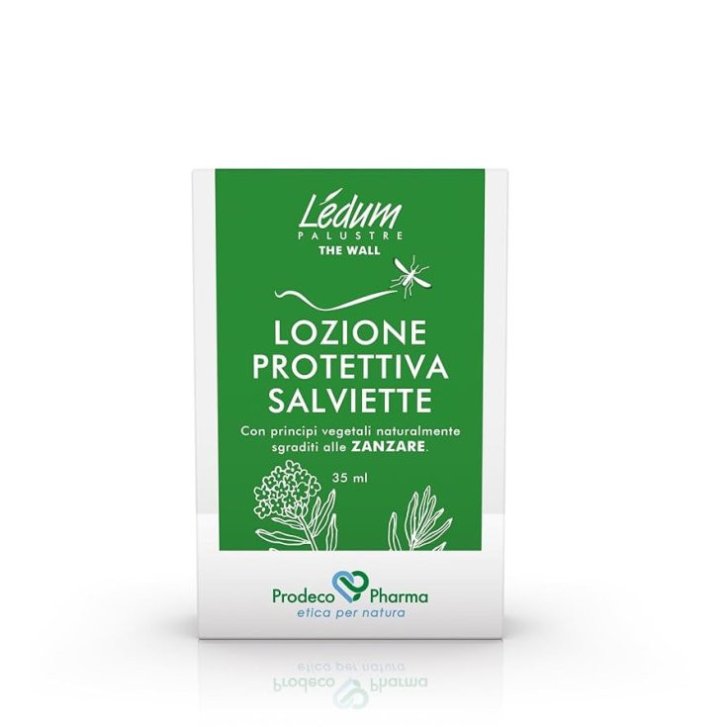 Ledum DS Protective Lotion salviette protettive anti-zanzare con oli essenziali 14 pezzi - Prodeco Pharma
