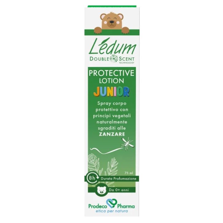 Ledum DS Protective Lotion Junior Lozione Spray Repellente Antizanzare per Bambini 75 ml - Prodeco Pharma