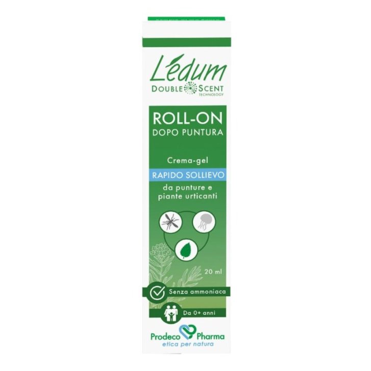 Ledum DS Roll-on Dopo Puntura Crema-gel Lenitiva Insetti e Meduse 20ml - Prodeco Pharma