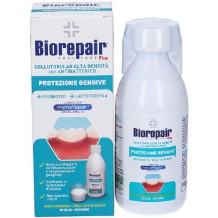 Biorepair Plus collutorio alta densità antibatterico protezione gengive 250 ml - Biorepair