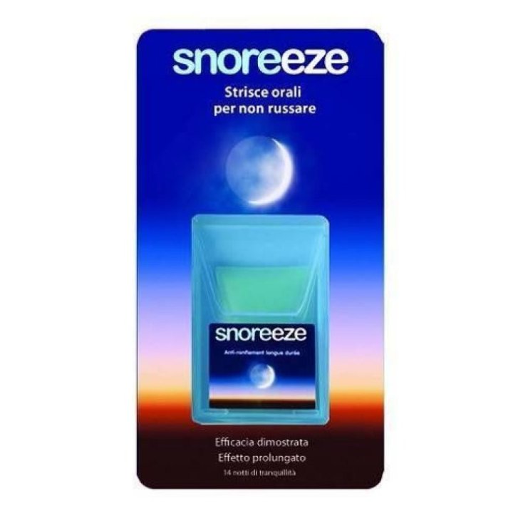 Snoreeze Strisce Orali Antirussamento Dispositivo Medico 14 Pezzi - Snoreeze
