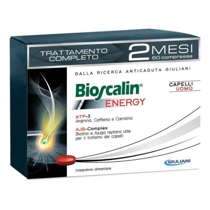 Bioscalin Energy Giuliani Integratore Alimentare per Capelli Uomo 60 Compresse - Bioscalin