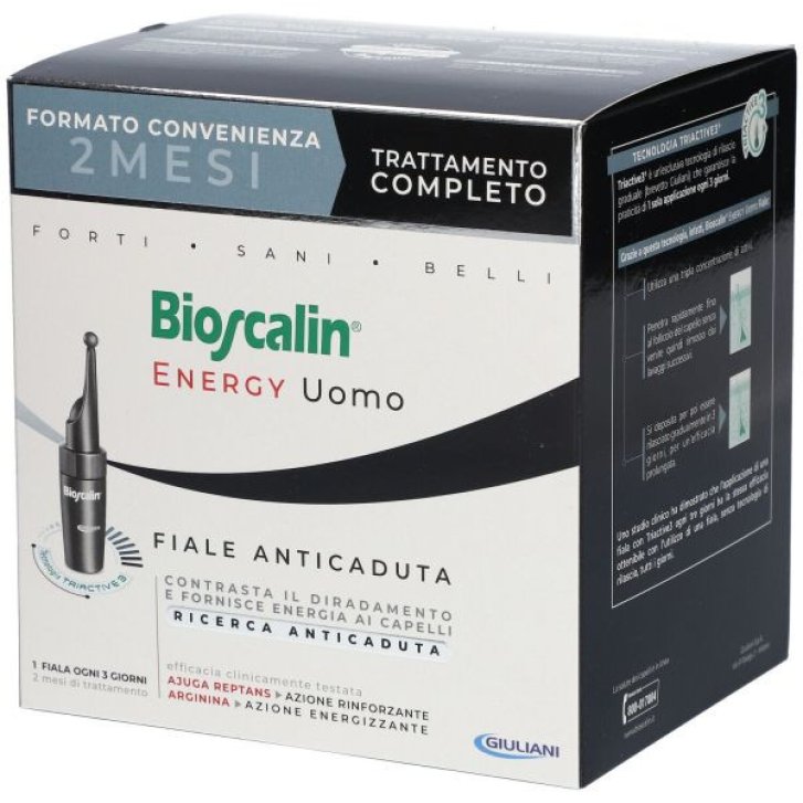 Bioscalin Energy Fiale Anticaduta Uomo - 20 Fiale