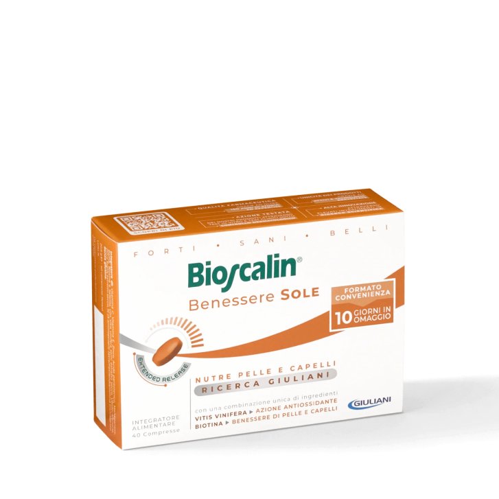 Bioscalin Benessere Sole Integratore Pelle e Capelli con Biotina e Zinco 40 Compresse - Bioscalin Bioscalin Benessere Sole Integratore Pelle e Capelli con Biotina e Zinco 40 Compresse - Bioscalin