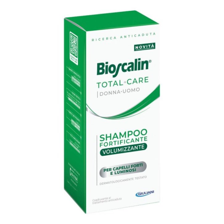 Bioscalin Total Care Shampoo Fortificante Volumizzante per Capelli Deboli e Fini 200 ml - Bioscalin