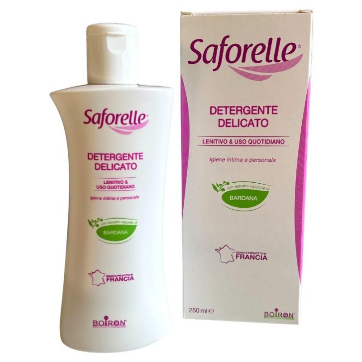 Saforelle Detergente Intimo Delicato per Pelli Sensibili con Bardana 250ml + 100ml - Saforelle