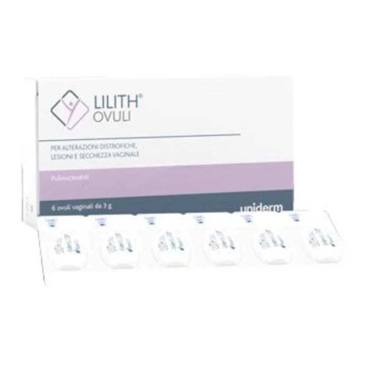 Lilith Ovuli Vaginali per Secchezza e Alterazioni Distrofiche 6 Pezzi da 3g - Uniderm