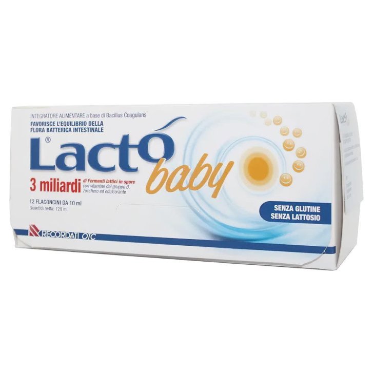 Lacto Baby 3 Miliardi Fermenti Lattici Integratore 12 Flaconcini - Lacto\'