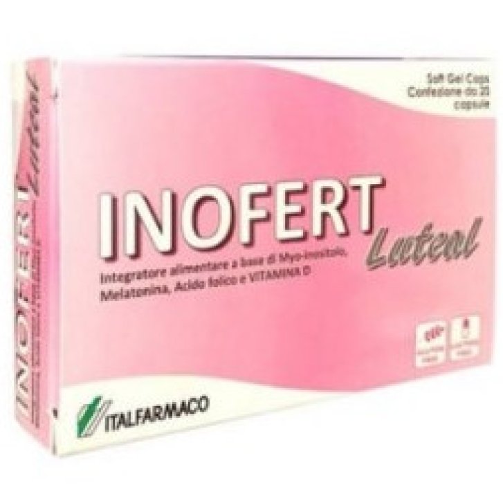 Inofert Luteal Integratore per Sindrome Ovaio Policistico 20 Capsule Soft Gel - Italfarmaco Inofert Luteal Integratore per Sindrome Ovaio Policistico 20 Capsule Soft Gel - Italfarmaco
