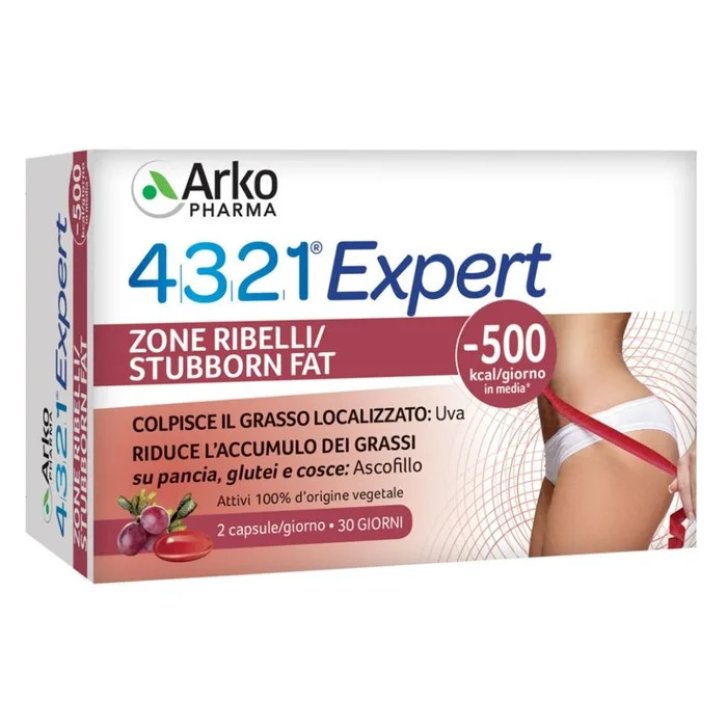 4321 Expert Zone Ribelli Integratore Controllo Peso, 60 Capsule - Arkopharma