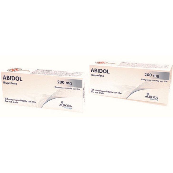 Abidol 200 mg Medicinale per Dolore da lieve a moderato 12 Compresse Rivestite