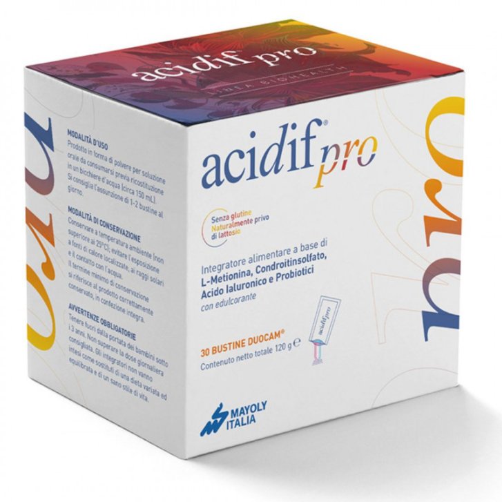 Acidif Pro Integratore Flora Intestinale e Urinaria 30 Bustine - Mayoly Italia