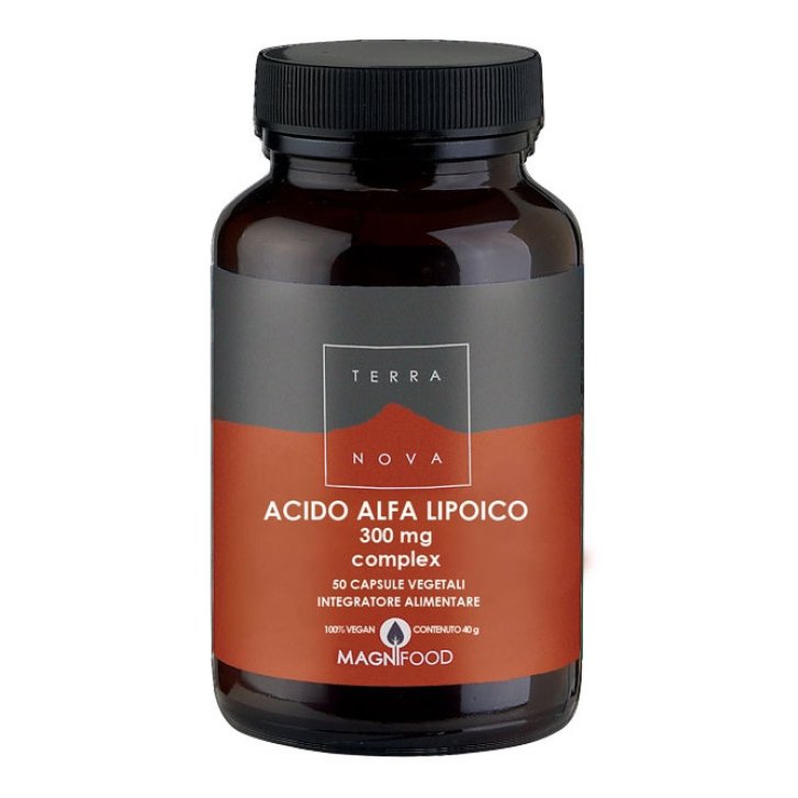 Acido Alfa Lipoico 300mg Complex Integratore Antiossidante 50 Capsule - Terranova