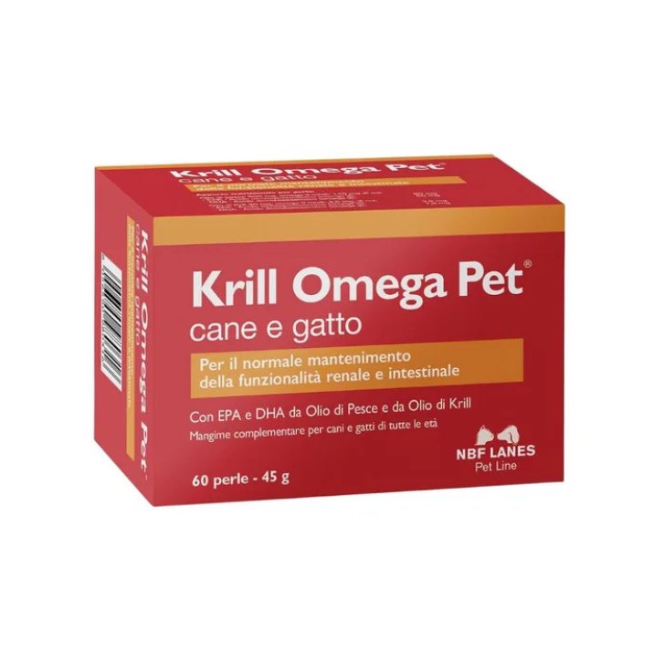 Krill Omega Pet Mangime Complementare per Cani e Gatti 60 Perle - NBF Lanes