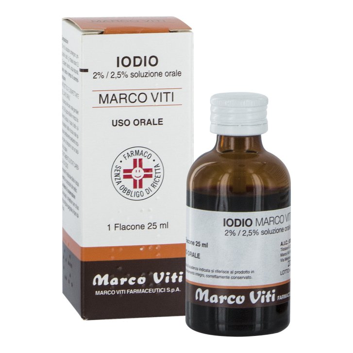 Iodio Marco Viti 2%/2,5% Soluzione Orale 25ml - Marco Viti