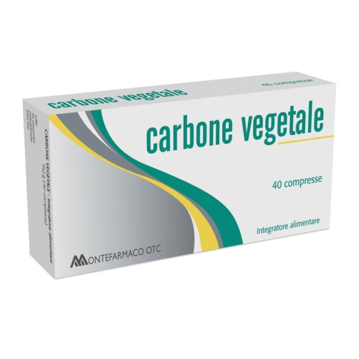 Carbone Vegetale Integratore per Gonfiore 40 Compresse - Montefarmaco OTC