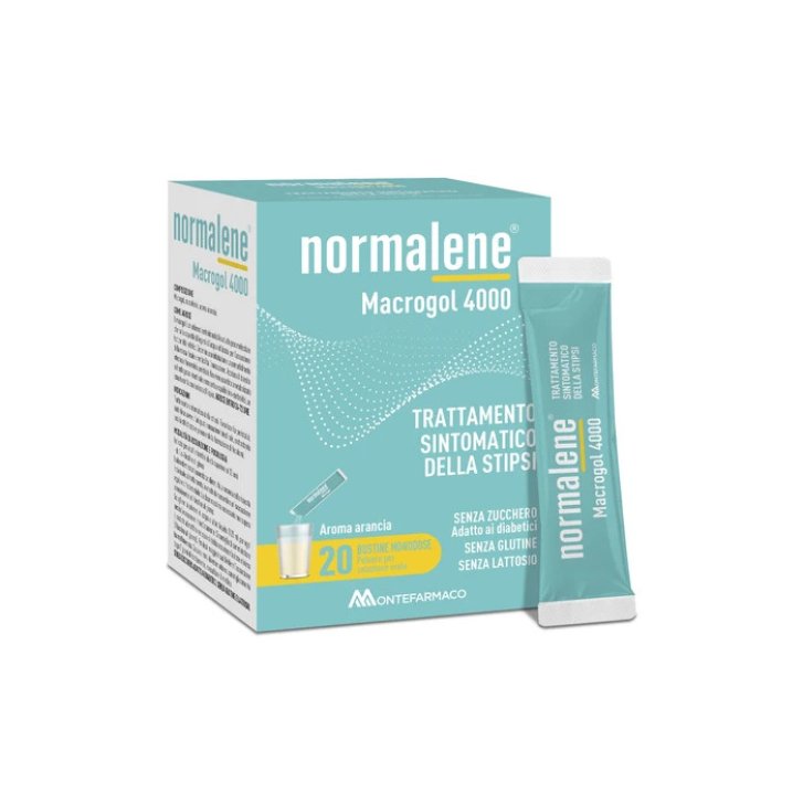 Normalene Macrogol 4000 Macrogol Trattamento Stipsi 20 Bustine - Montefarmaco OTC Normalene Macrogol 4000 Macrogol Trattamento Stipsi 20 Bustine - Montefarmaco OTC
