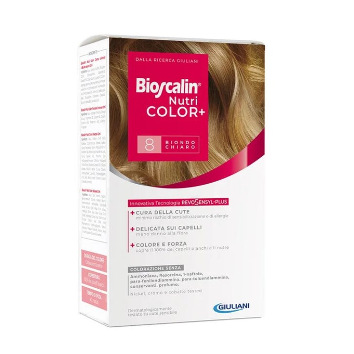 Bioscalin Nutri Color Plus 8 Tinta Biondo Chiaro 150ml - Giuliani