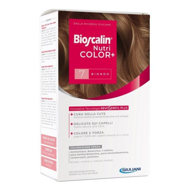Bioscalin Nutri Color+ Colorazione Permanente 7 Biondo Kit - Bioscalin