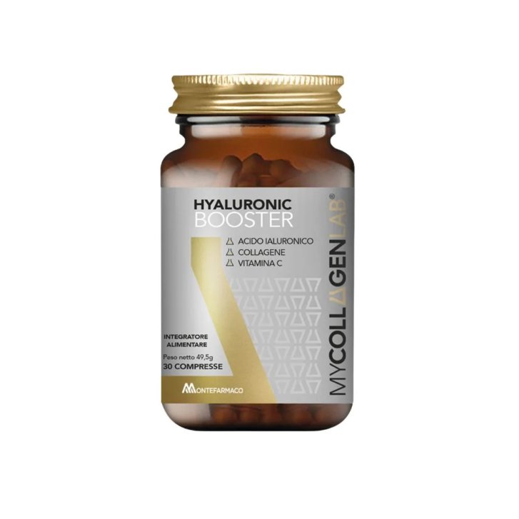 MyCollagenLab Hyaluronic Booster Integratore per la Pelle con Acido Ialuronico 30 Compresse - Montefarmaco OTC